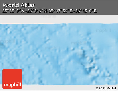 Shaded Relief 3D Map of the Area around 25° 51' 37" N, 35° 46' 29" E