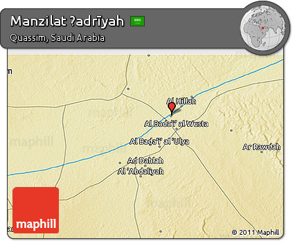 Physical 3D Map of Manzilat Ḩadrīyah
