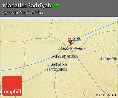 Physical 3D Map of Manzilat Ḩadrīyah