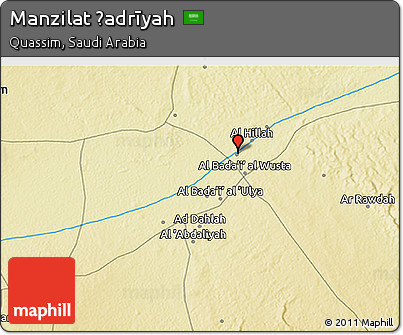 Physical 3D Map of Manzilat Ḩadrīyah