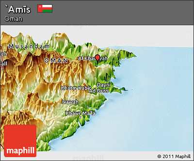 Physical Panoramic Map of `Amīs