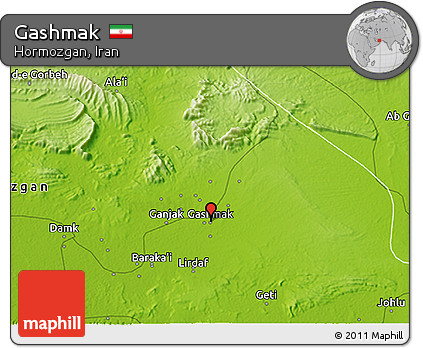 Physical 3D Map of Gashmak