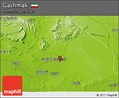 Physical 3D Map of Gashmak