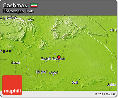 Physical 3D Map of Gashmak