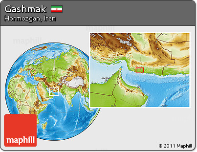 Physical Location Map of Gashmak