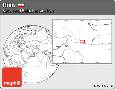 Blank Location Map of Hīān