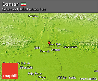 Physical 3D Map of Dansar