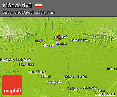 Physical 3D Map of Mānderīyū