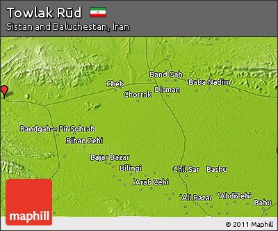 Physical 3D Map of Towlak Rūd