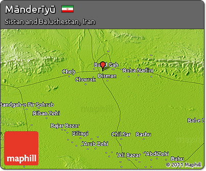 Physical 3D Map of Mānderīyū
