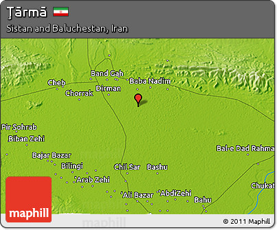 Physical 3D Map of Ţārmā