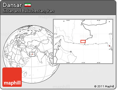 Blank Location Map of Dansar