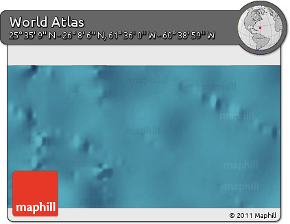 Satellite 3D Map of the Area around 25° 51' 37" N, 61° 7' 30" W