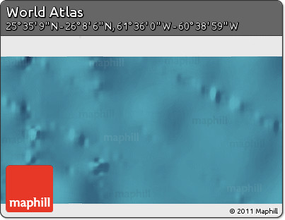 Satellite 3D Map of the Area around 25° 51' 37" N, 61° 7' 30" W