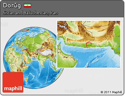 Physical Location Map of Dorūg