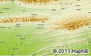 Physical Map of the area around 25° 51' 37" N, 63° 49' 30" E