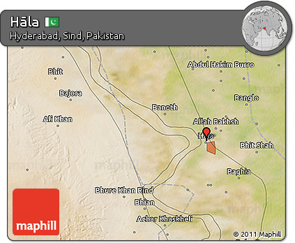 Satellite 3D Map of Hāla