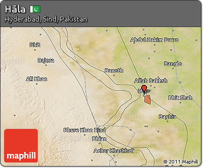 Satellite 3D Map of Hāla