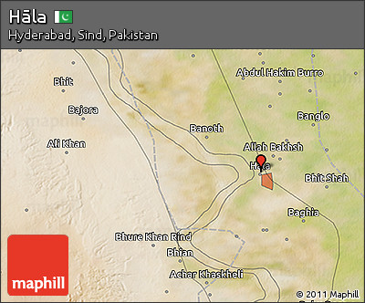 Satellite 3D Map of Hāla