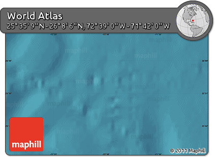 Satellite Map of the Area around 25° 51' 37" N, 72° 10' 30" W