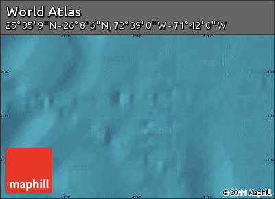 Satellite Map of the Area around 25° 51' 37" N, 72° 10' 30" W