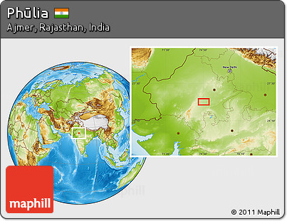 Physical Location Map of Phūlia