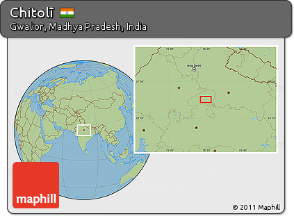 Savanna Style Location Map of Chitolī