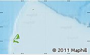 Physical Map of the area around 25° 51' 37" N, 78° 58' 29" W