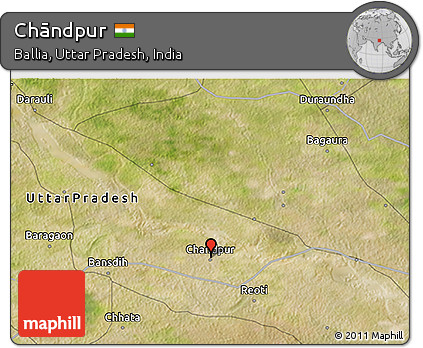 Satellite 3D Map of Chāndpur