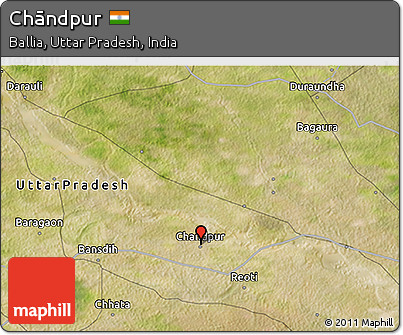 Satellite 3D Map of Chāndpur