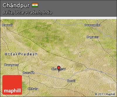 Satellite 3D Map of Chāndpur