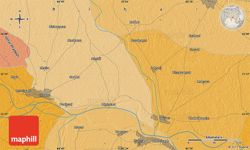 Political Map of Chhapra