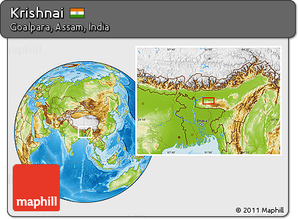 Physical Location Map of Krishnai