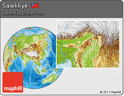 Physical Location Map of Sawkkye