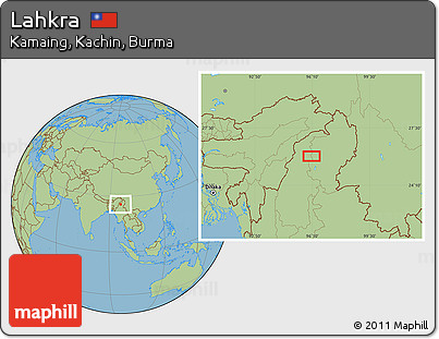 Savanna Style Location Map of Lahkra