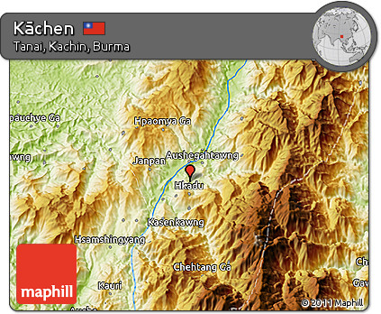Physical 3D Map of Kāchen