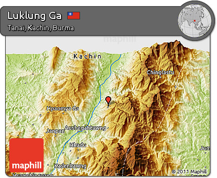 Physical 3D Map of Luklung Ga