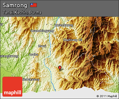 Physical 3D Map of Samrong