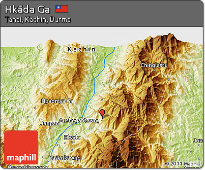 Physical 3D Map of Hkāda Ga