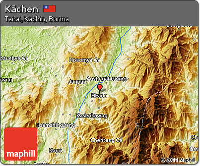 Physical 3D Map of Kāchen