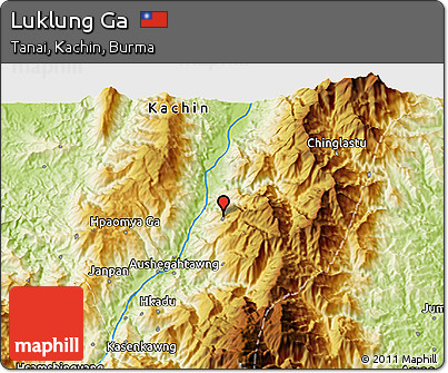 Physical 3D Map of Luklung Ga