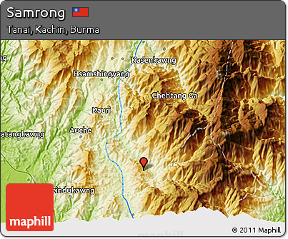 Physical 3D Map of Samrong