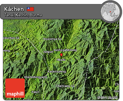Satellite 3D Map of Kāchen