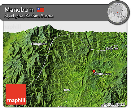 Satellite 3D Map of Manubum