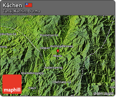 Satellite 3D Map of Kāchen