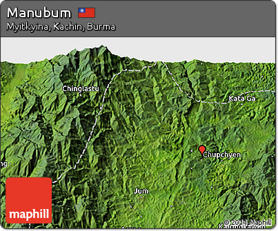 Satellite 3D Map of Manubum