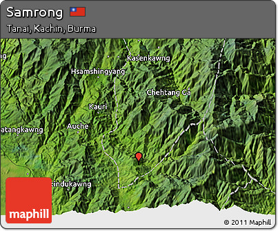 Satellite 3D Map of Samrong