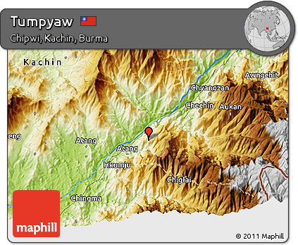 Physical 3D Map of Tumpyaw