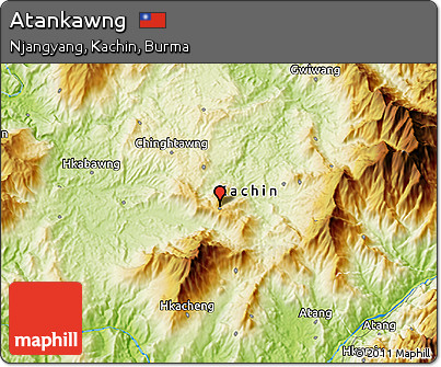 Physical 3D Map of Atankawng