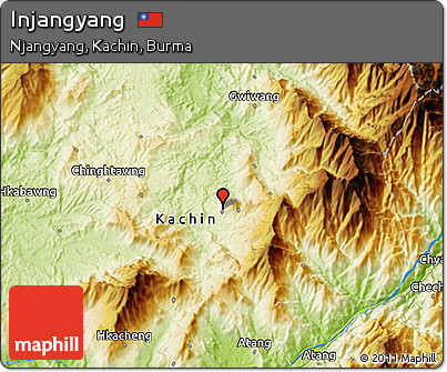 Physical 3D Map of Injangyang